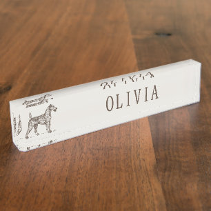 Porte-nom Pour Bureau Enseigne de bureau personnalisée pour chien avec n