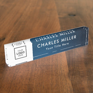 Porte-nom Pour Bureau Enseigne de bureau professionnelle avec logo