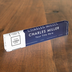 Porte-nom Pour Bureau Enseigne de bureau professionnelle avec logo