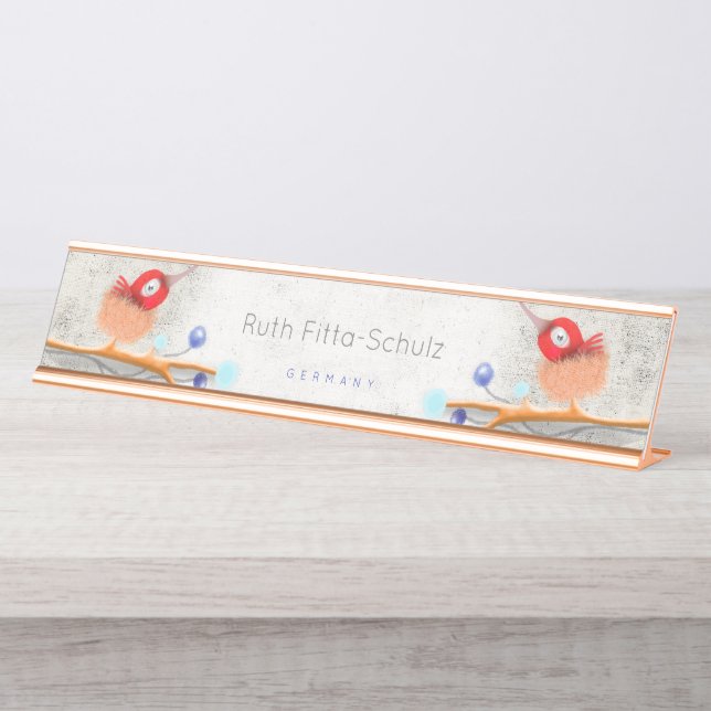 Porte-nom Pour Bureau Enseigne de porte Rupy de Tequila (Devant)