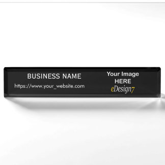 Porte-nom Pour Bureau Enseigne du nom du logo de l'entreprise