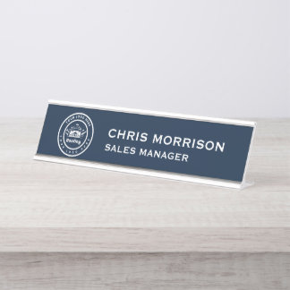 Porte-nom Pour Bureau Entreprise de Toiture | Services de Logo Personnal