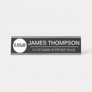 Porte-nom Pour Bureau Équipement de logo personnalisé pour l'employé de