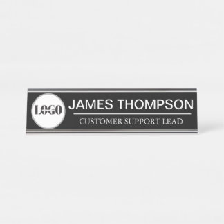 Porte-nom Pour Bureau Équipement de logo personnalisé pour l'employé de