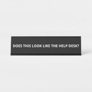 PORTE-NOM POUR BUREAU EST-CE QUE ÇA RESSEMBLE AU BUREAU D'AIDE ?