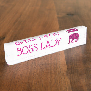Porte-nom Pour Bureau Étincelle rose étincelante étincelante étincelante