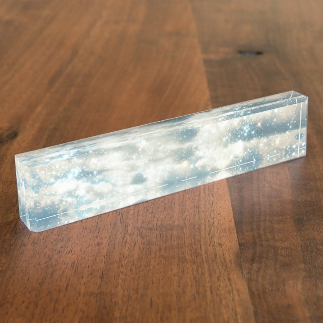 Porte-nom Pour Bureau Étincelles de ciel (Taille)