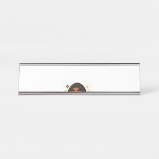 Porte-nom Pour Bureau Étui de téléphone Black Speck – Foi Inspirante