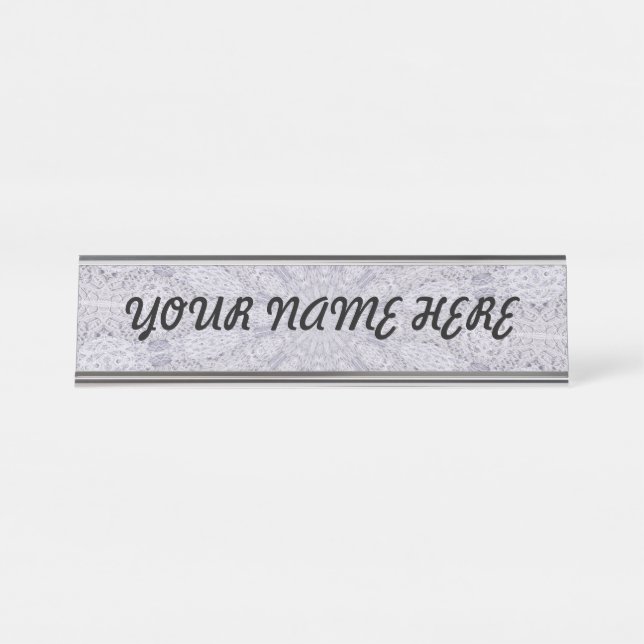 PORTE-NOM POUR BUREAU F-NAME PLATE MODÈLE (Devant)