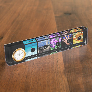 Porte-nom Pour Bureau Facile à faire votre propre photo Stylish 5 images