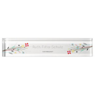 Porte-nom Pour Bureau Faiseuse de Whimsical Personnalisé Nom du bureau d