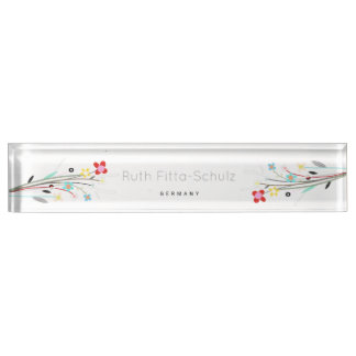 Porte-nom Pour Bureau Faiseuse de Whimsical Personnalisé Nom du bureau d
