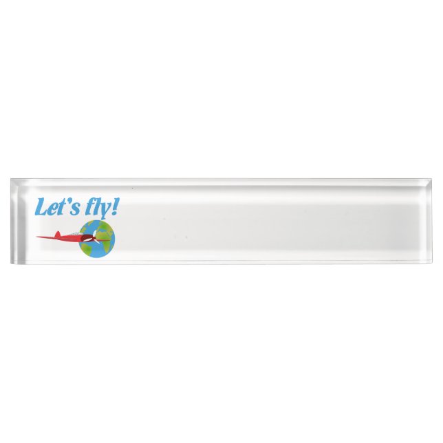 Porte-nom Pour Bureau Faisons voler (Devant)