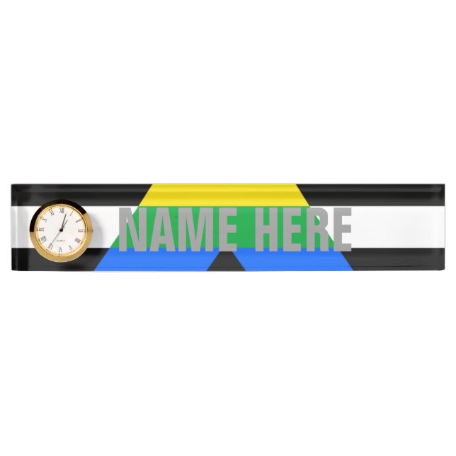 Porte-nom Pour Bureau FIERTE STRAIGHT ALLY 2014 PRIDE.png (Devant)