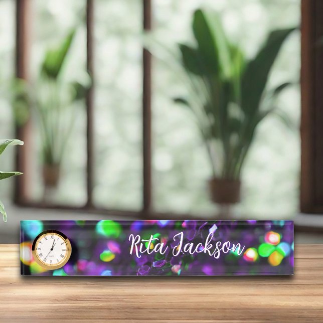 Porte-nom Pour Bureau Foncé pourpre foncé (Créateur téléchargé)