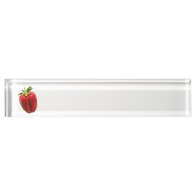 Porte-nom Pour Bureau Fraise (Devant)