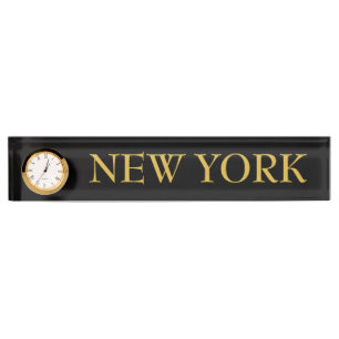 Porte-nom Pour Bureau Fuseau Horaire Horloge Mondiale