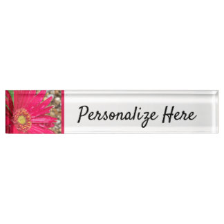 Porte-nom Pour Bureau Gerbera Daisy