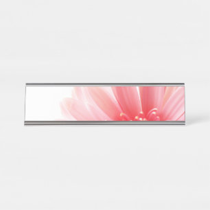 Porte-nom Pour Bureau Gerbera Rose Daisy