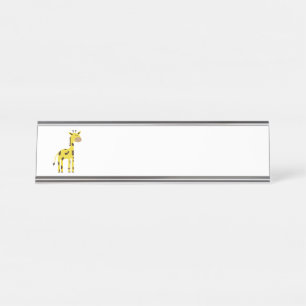 Porte-nom Pour Bureau Girafe