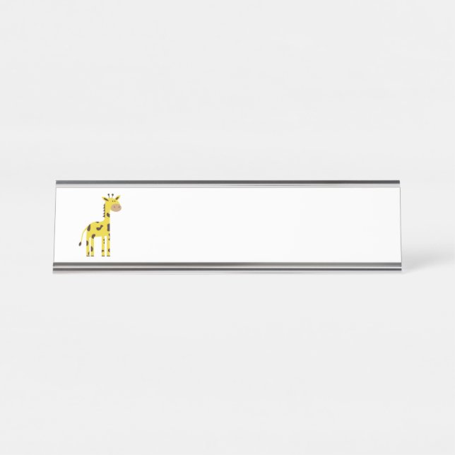 Porte-nom Pour Bureau Girafe (Devant)