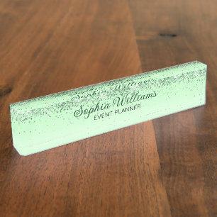 Porte-nom Pour Bureau Glitter