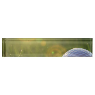 Porte-nom Pour Bureau Golf un jour ensoleillé