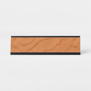Porte-nom Pour Bureau Grain fin de sembler du bois de cerise