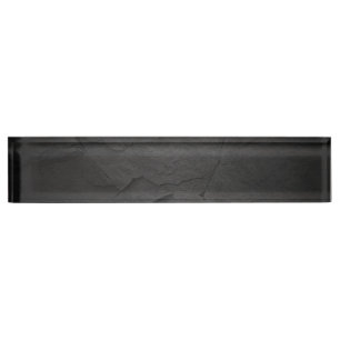 Porte-nom Pour Bureau Grande conception de pierre noire