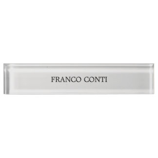 Porte-nom Pour Bureau Gris clair minimaliste Plain moderne