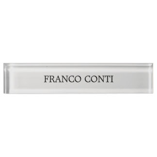 Porte-nom Pour Bureau Gris clair minimaliste Plain moderne