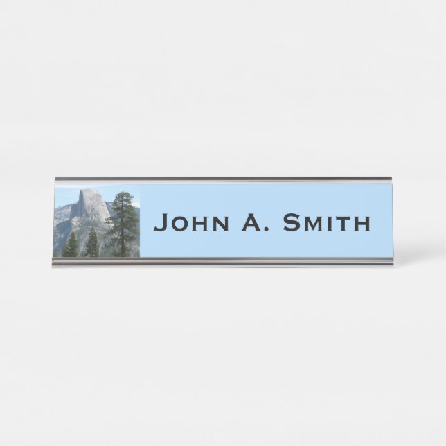 Porte-nom Pour Bureau Half Dome depuis Panorama Trail I (Devant)
