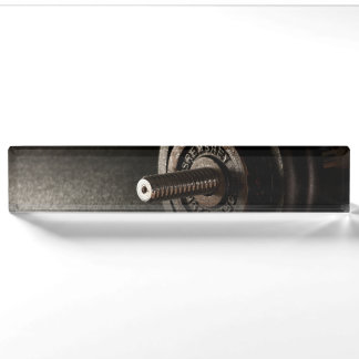 Porte-nom Pour Bureau Haltère