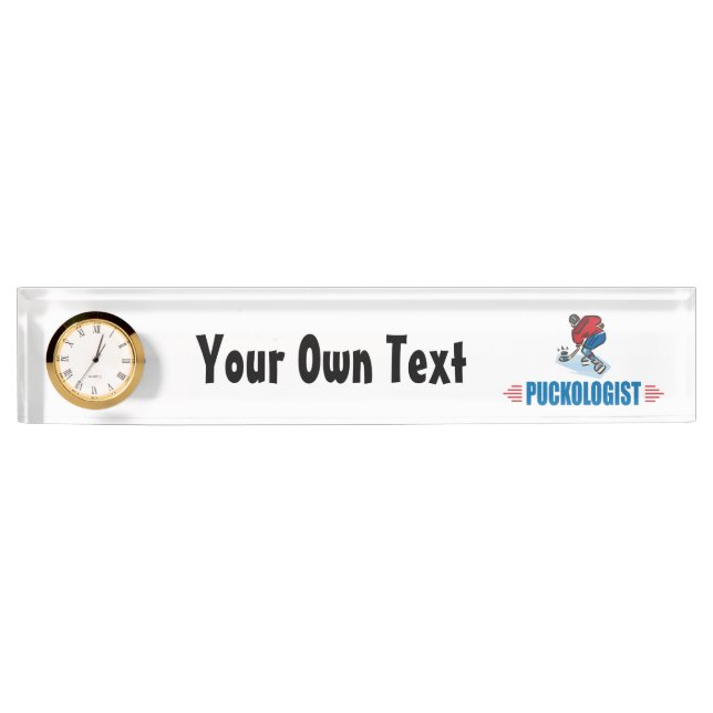 Porte-nom Pour Bureau Hockey sur glace de Personlized (Devant)