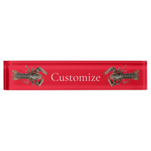 Porte-nom Pour Bureau Homard frais du Maine Thunder_Cove