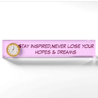 Porte-nom Pour Bureau Hope's & Dreams_