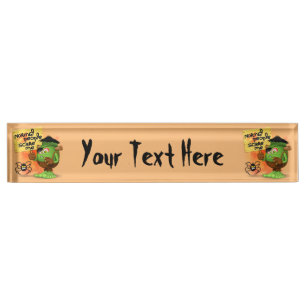 Porte-nom Pour Bureau Humorous Frankenstein