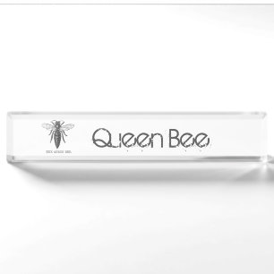 Porte-nom Pour Bureau Illustration Antique d'Insecte de Bourdon Reine Ab