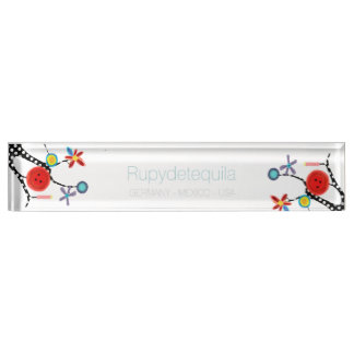 Porte-nom Pour Bureau Illustration Rupydetequila Childrens