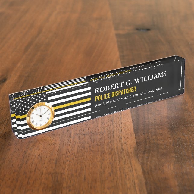 Porte-nom Pour Bureau Indicateur d'envoi de ligne d'or mince - Indicateu (Taille)