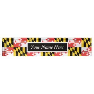 Porte-nom Pour Bureau Indicateur personnalisable du Maryland