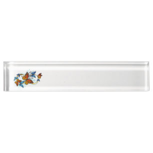 Porte-nom Pour Bureau Infinité de papillons monarques