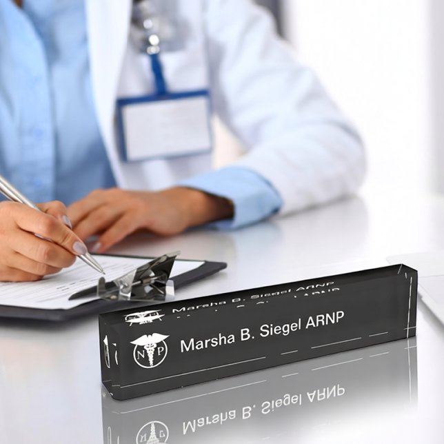 Porte-nom Pour Bureau Infirmière clinicienne classe conception (Créateur téléchargé)