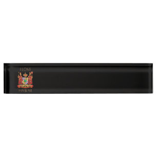 Porte-nom Pour Bureau J'aime Hawaii