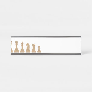 Porte-nom Pour Bureau Jeu de plateau d'échecs