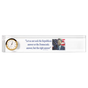 Porte-nom Pour Bureau John F. Citation Kennedy