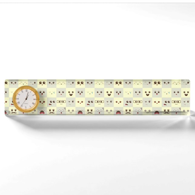 Porte-nom Pour Bureau Joli minois (Devant)