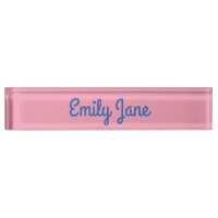 Joli script personnalisé rose et bleu