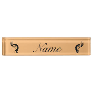 Porte-nom Pour Bureau Joueur de flûte Kokopelli Thunder_Cove