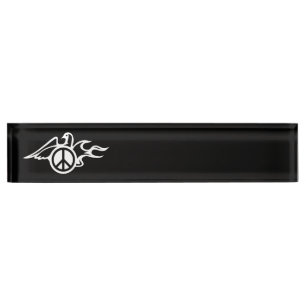 Porte-nom Pour Bureau La colombe de la paix